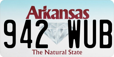 AR license plate 942WUB