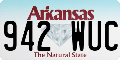 AR license plate 942WUC