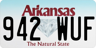 AR license plate 942WUF