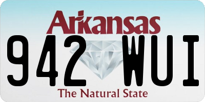 AR license plate 942WUI