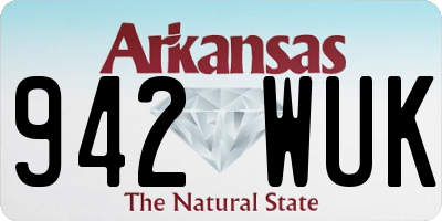 AR license plate 942WUK