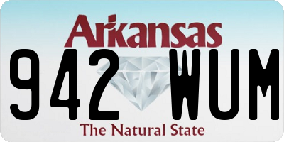 AR license plate 942WUM
