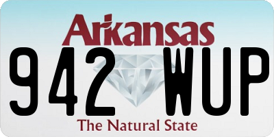 AR license plate 942WUP