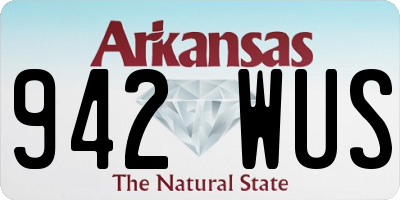 AR license plate 942WUS