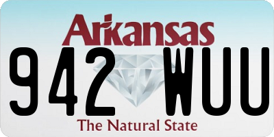 AR license plate 942WUU