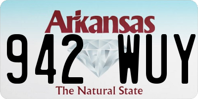 AR license plate 942WUY