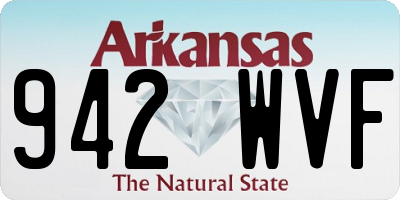 AR license plate 942WVF