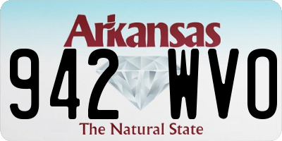 AR license plate 942WVO
