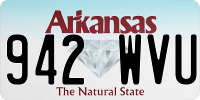 AR license plate 942WVU