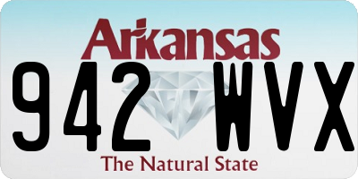 AR license plate 942WVX