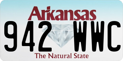 AR license plate 942WWC