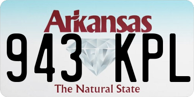 AR license plate 943KPL