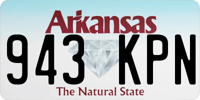 AR license plate 943KPN