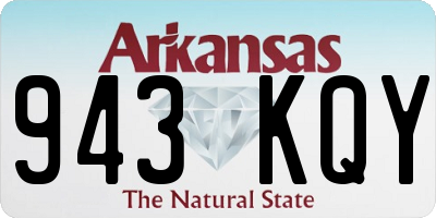 AR license plate 943KQY