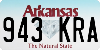 AR license plate 943KRA