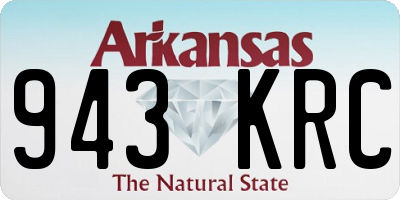 AR license plate 943KRC