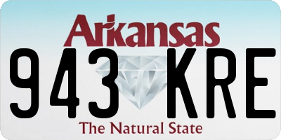 AR license plate 943KRE