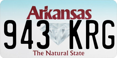 AR license plate 943KRG