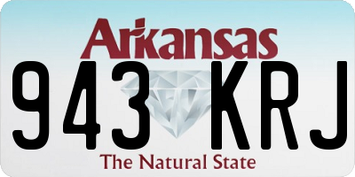 AR license plate 943KRJ