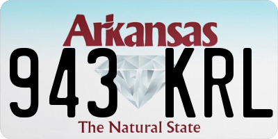 AR license plate 943KRL