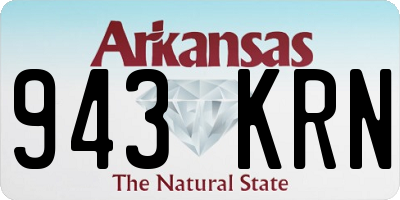 AR license plate 943KRN