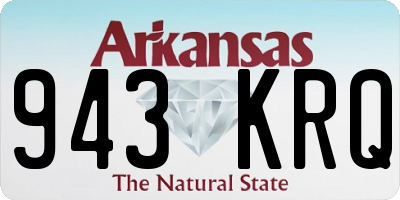AR license plate 943KRQ