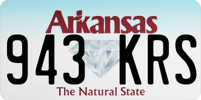 AR license plate 943KRS