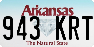 AR license plate 943KRT