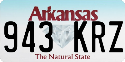 AR license plate 943KRZ
