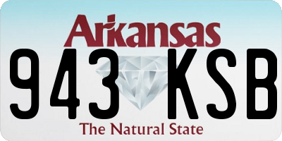 AR license plate 943KSB