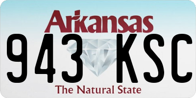 AR license plate 943KSC