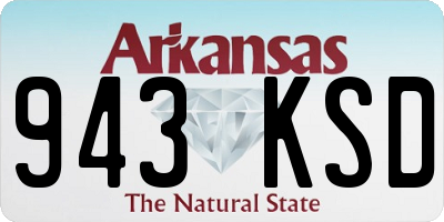 AR license plate 943KSD