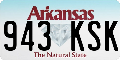 AR license plate 943KSK