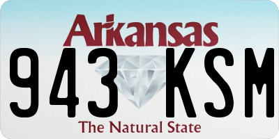 AR license plate 943KSM