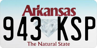 AR license plate 943KSP