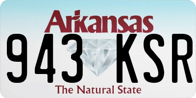 AR license plate 943KSR