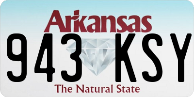 AR license plate 943KSY