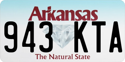 AR license plate 943KTA