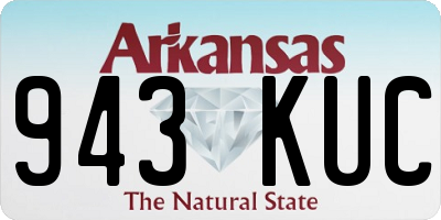 AR license plate 943KUC