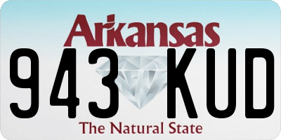 AR license plate 943KUD