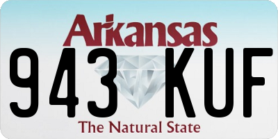 AR license plate 943KUF