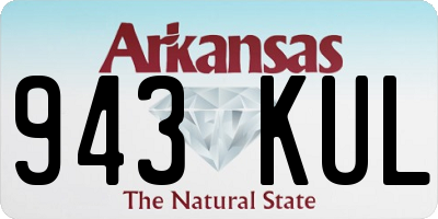 AR license plate 943KUL