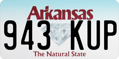 AR license plate 943KUP