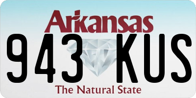 AR license plate 943KUS