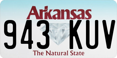 AR license plate 943KUV
