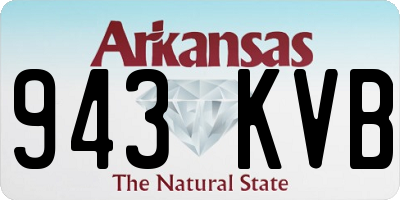 AR license plate 943KVB