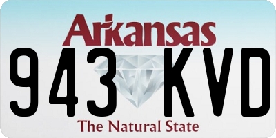 AR license plate 943KVD