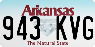 AR license plate 943KVG