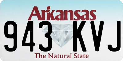 AR license plate 943KVJ