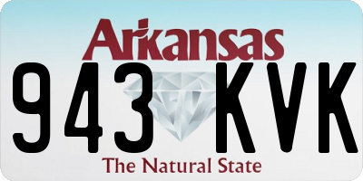 AR license plate 943KVK